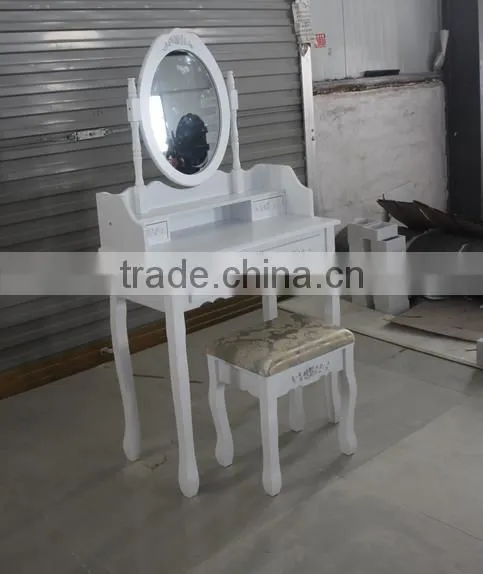 Cheaper Made-up Table/schmenktisch&hocker/white Dressing Table With Mirror photo-2