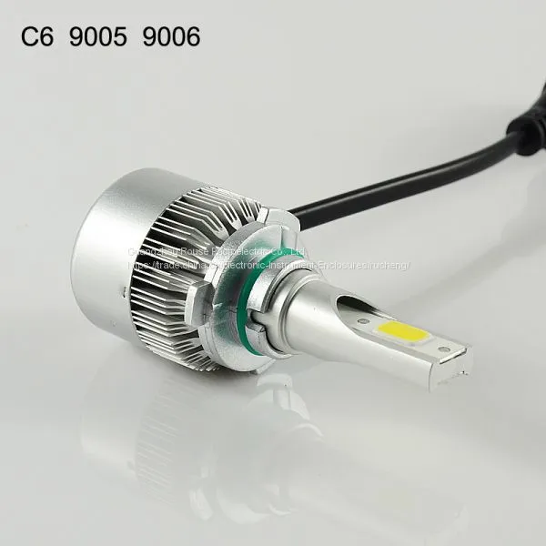 Led Headlight C6 9005 9006 Cob 30W/Bulb(60W/Set) 6400lm/set(3200lm/b LED COB LED Headlight Bulbs Hi/Lo photo-5