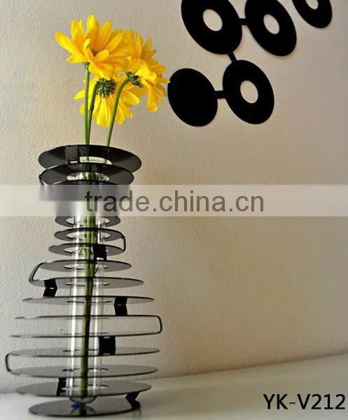 Modern Stainless Steel Large Decorative Vases for Floor photo-5