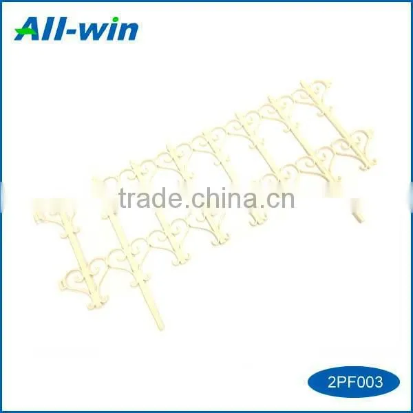 Outdoor Plants Trellies European Style White Environment Protection Firm Plastic Garden Fence photo-2