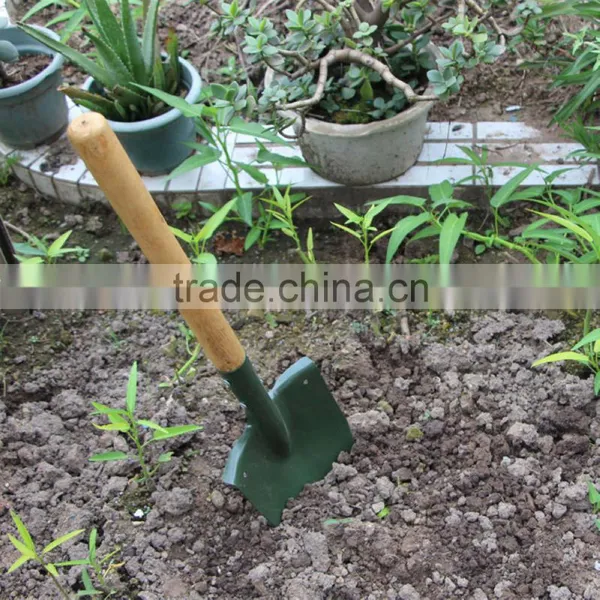 Comfortble Agriculture Farming Wooden Handle Garden Mini Digger Sonw Shovel for Garden photo-2