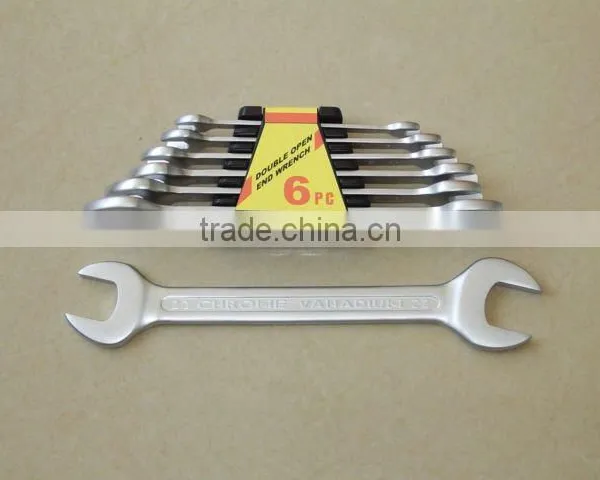 6pc Open End Wrench Set