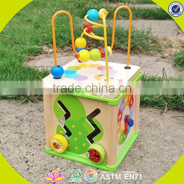 Оптовая продажа деревянных игровых кубиков для младенцев 2017 года. Новейшие деревянные игровые кубики для детей. Модные деревянные игровые кубики для детей W11B123 photo-3