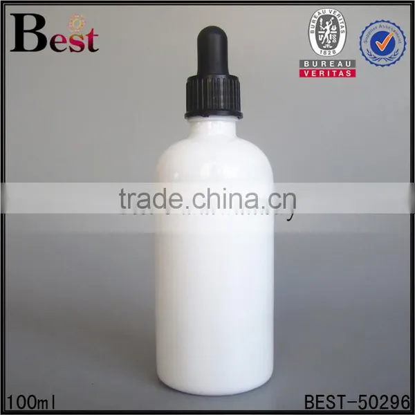 100ml White Glass Bottle Glass Dropper Bottle White for Essential Oil or Perfume photo-4