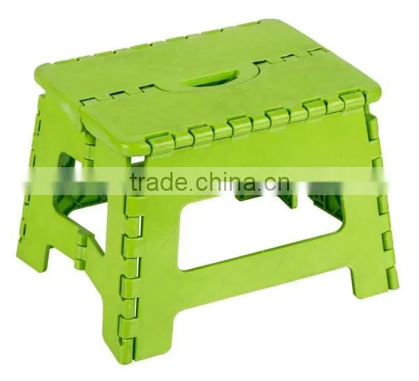 Round Handle Plastic Folding Step Stool photo-2