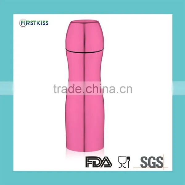 Bowling Shape Double Wall Stainless Steel Vacuum Thermos Flask