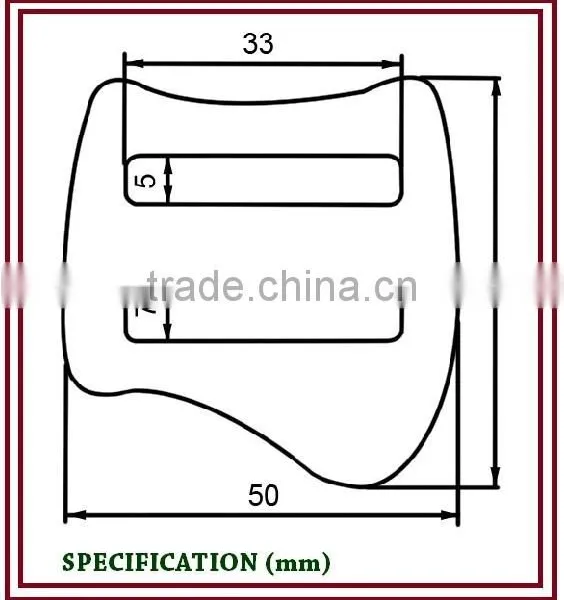 A2785-R Aluminum Stamped Adjuster Buckle photo-2