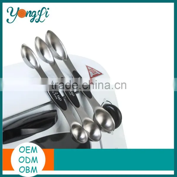 5 Count Stainless Steel Magnetic Measuring Spoon Set photo-4