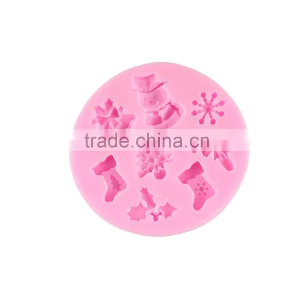 Snow Christmas Silicone Mould Handmade Soap Cake Decorating Die DIY Baking Tool 1688 Agent photo-3