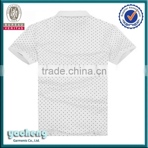 Fashion Custom Collar Print Men Polo T-shirt photo-4