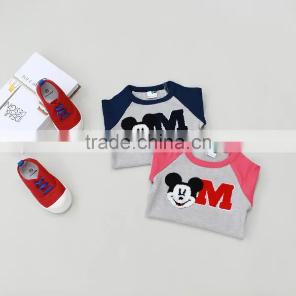 Baby Cotton Frocks Designs Boys Cartoon Printing Long Sleeve Cotton t Shirt #LT020 photo-4