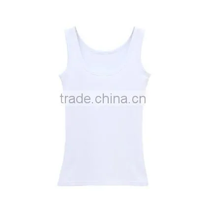 Trade Assurance Promotional 100% Cotton Custom Women Blank Tank Top photo-4