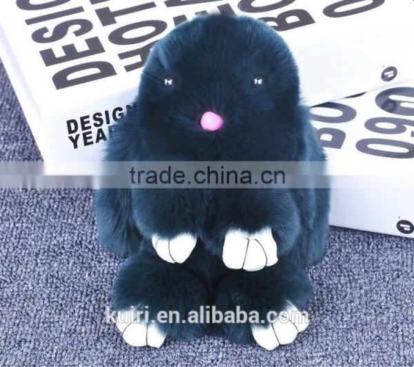 2017 Hot Sales Type Funny Rabbit Fur Dolls Bag Charms Woman Rex Rabbit Fur Poms Colourful Bag Pendant photo-4