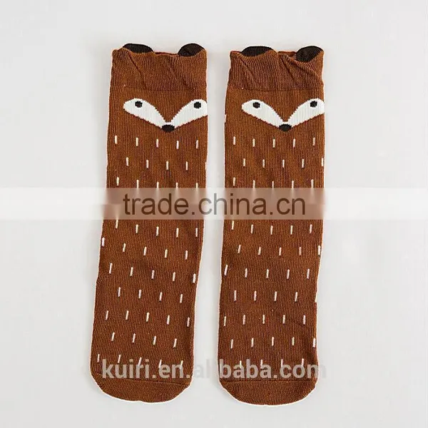 Baby Top Fashion 1 Pair Unisex Baby Girl&Boy Knee High Fox Socks Kids Cute Cartoon Socks Meias Infantil Etw-63 photo-5