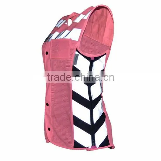 High Quality Roadway Protective High Visability hi Vis Motorcycle Vest photo-3