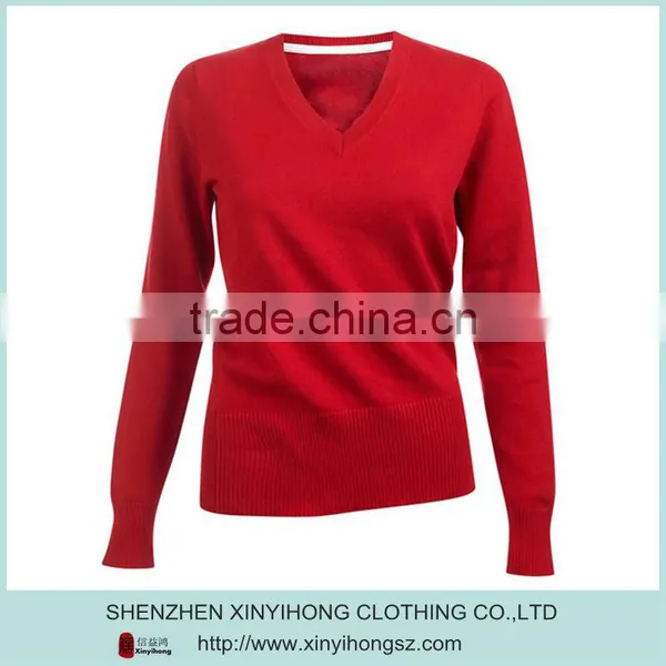Womens Sports High Quality V Collar Golf Knitwear photo-3