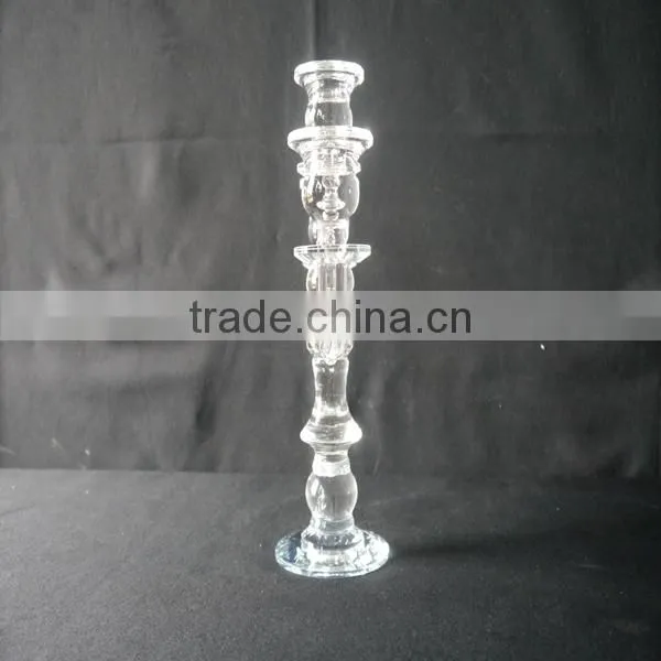 Transparent K9 Crystal Candle Holder,Crystal Beads Candelabra Crystal Candle Holder For Wedding Table Decoration photo-3
