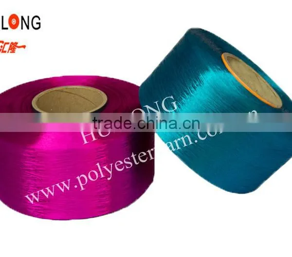 100% Dope Dyed Polyester Filament Yarn Fdy 150/48 in Xiaoshan photo-3