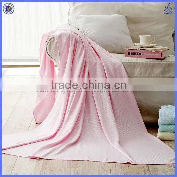 Bamboo Fabric Towel Woven Blanket/towelket Towel Blanket