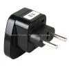 EU (European Union) Plug Adapter (Ungrounded, Inlay)(WAS-9C-BK)