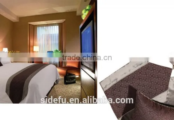 Factory Manufactural Wholesale Design Decorative High Quality Hotel King Size Bed Runner photo-3
