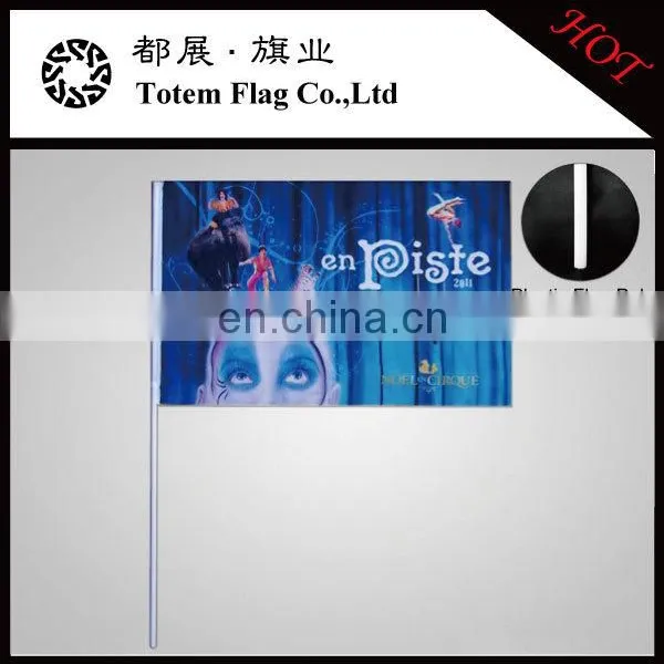 Polyester Flag , Handle Flag , Hand Shaking Flag
