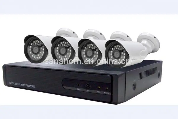 4CH HD 1080P HDMI P2P POE NVR Система видеонаблюдения с видео выходом