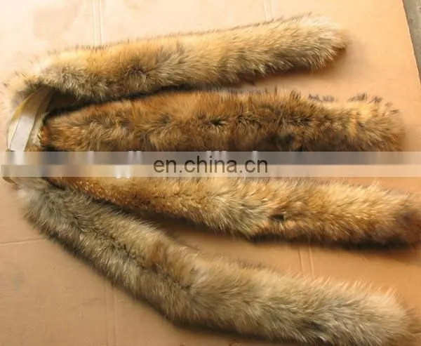 Top Quality Real Raccoon Fur Trim for Hood photo-4