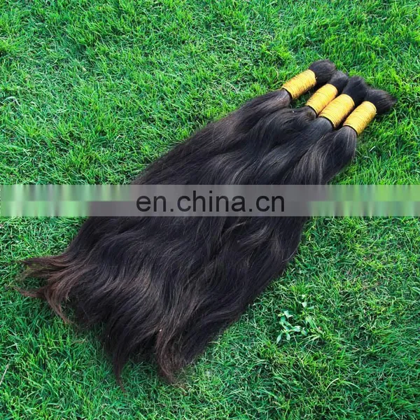 8A 1kg Unprocessed 100% Virgin Brazilian Human Hair Virgin Bulk Hair Ponytail Natural Human Hair photo-3