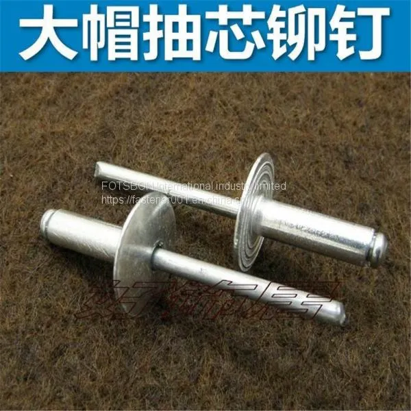 M4/M5 Aluminium Blind Rivets Nail Big Cap Pop Rivet Remachadora Remaches Nieten Rebite Rebites Furniture Car Aircraft DIN7337 photo-2