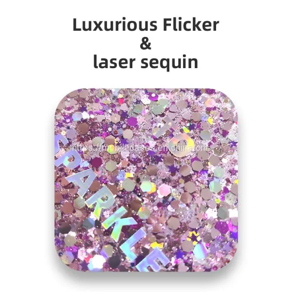 Factory Price Fully Cover Phone Case and Accessories Glitter Shinny TPU+PC Phone Case photo-2
