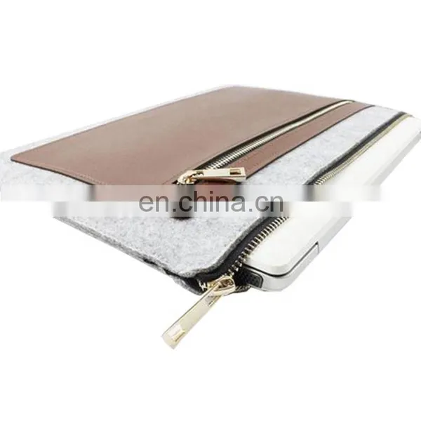 Customized Simple Design Felt Conference Tote Bag Ultrabook Laptop Bag photo-3