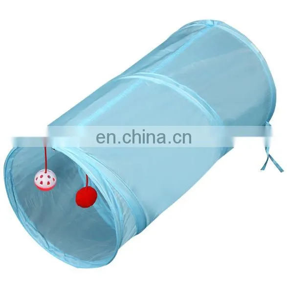 Cat Tunnel Tube Foldable Tunnel Bored Cat Pet Toys Peek Hole Toy Ball Portable Cat Toy Tunnel Cat Supplies photo-3