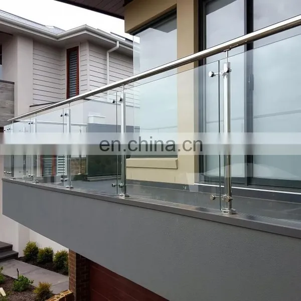 Frameless Stainless Steel Balustrade Railing Balcony Handrail Stair Glass Railing System photo-5