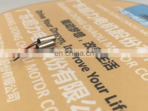 Very Tiny 4x8mm Coreless Motor CL-0408 For Small Transmission Device And Massager