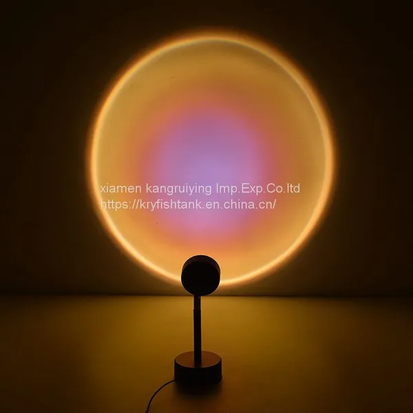Cheap Price Button Atmosphere Night Projector Rainbow Funky Floor Projector Lamp Sunrise Sunset