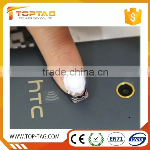 13.56MHz 3D Rfid NFC Nail Tag / Mobile Phone Nail Art Sticker With Led photo-6