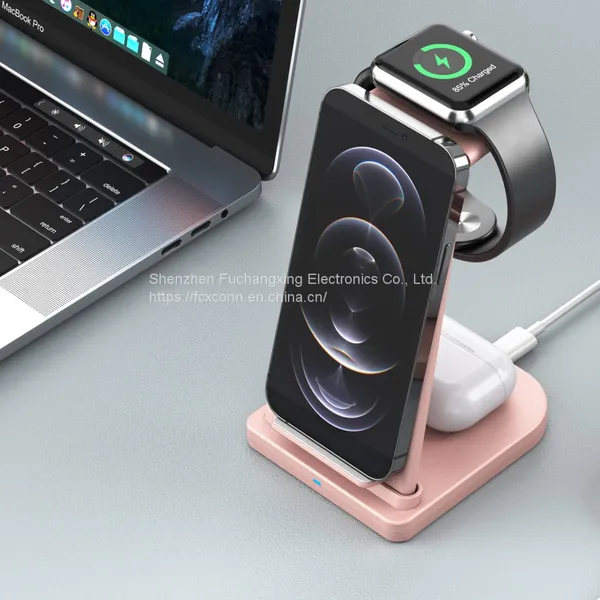 20W 3-in-1 Drahtloser Ladeständer für iPhone 13 12 11 XS XR X 8 AirPods Pro Ladestation für Apple Watch iWatch 7 6