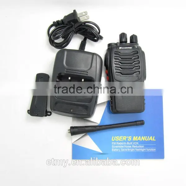 100 Mile Walkie Talkie Long Distance Woki Toki Two Way Radio Ecome ET-77 Uhf Talkie Walkie photo-5