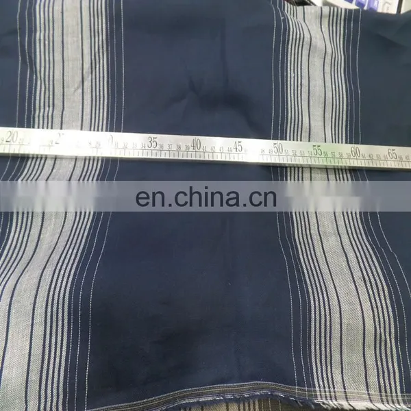 Pure Linen Cotton Yarn-dyed Fabric Woven Linen Striped Dress Fabric photo-2