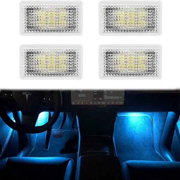 Подсветка для ноготной зоны с LED для Tesla Model 3/Y/X/S