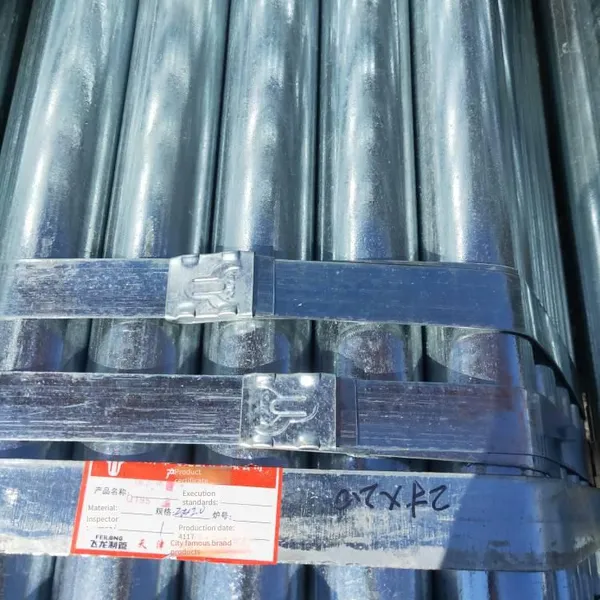 Feilong Niutou Brand 4-inch * 4.0 Hot-dip Galvanized Pipes, Niutou Brand 4-inch * 4.5 Hot-dip Galvanized Pipes photo-3