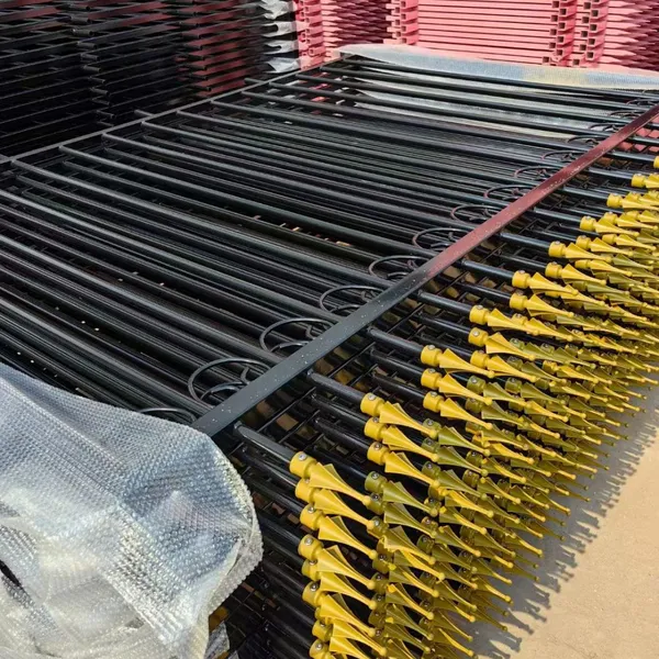 Black Zinc Steel Park Villa Courtyard Project Fencing Panels photo-4