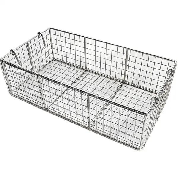 Stainless Steel Mesh Basket for Parts Cleaning, 304 Grade, 0.5mm Wire, 1mm Opening, Industrial photo-2