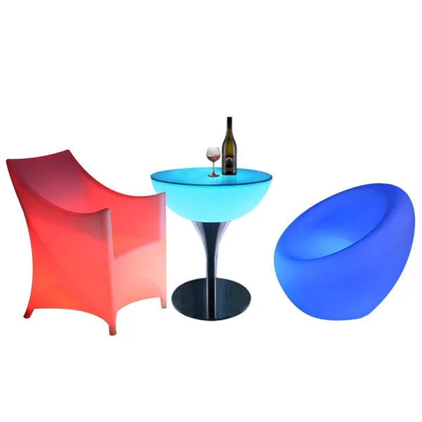 Led Light up Indoor KTV Night Club Event Modular Booth Seating Lounge Bar Sofa Furniture Set
