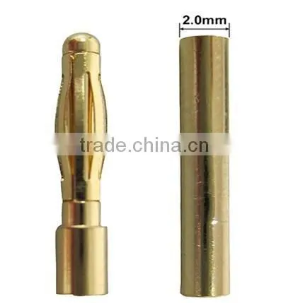 2mm 4 mm 8mm Gold Plated Banana Plug Connector photo-3
