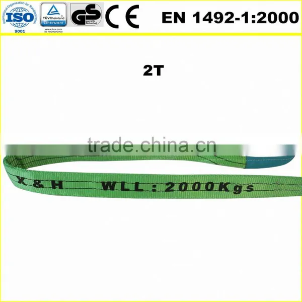 2T Double Flat Polyester Lift Sling photo-2