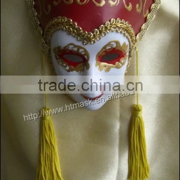 Upscale Plastic Venice Mask With Earrings Luxury Venetian Masks With Magnet for Party Carnival Decoration photo-5