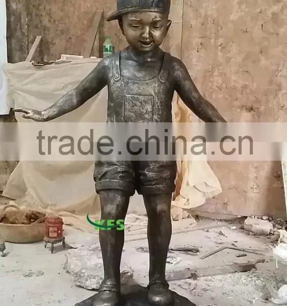 Bronze Sculpture of Peasant Children