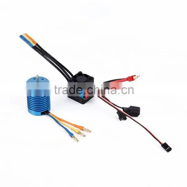 3650 1/10 4370KV Slot Sensorless Brushless Motor with 45A Brushless ESC